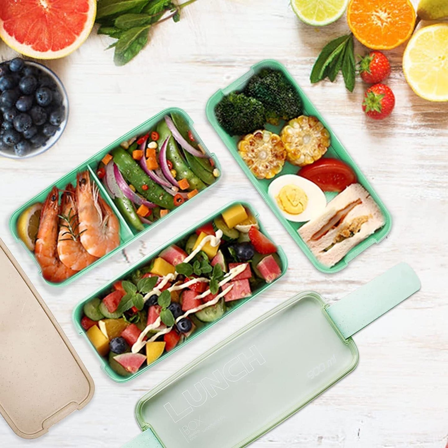 Amazon 8-piece Set Japanese Lunch Box Suit Thermal Bag Breakfast Soup Cups Bento Box Set Suit