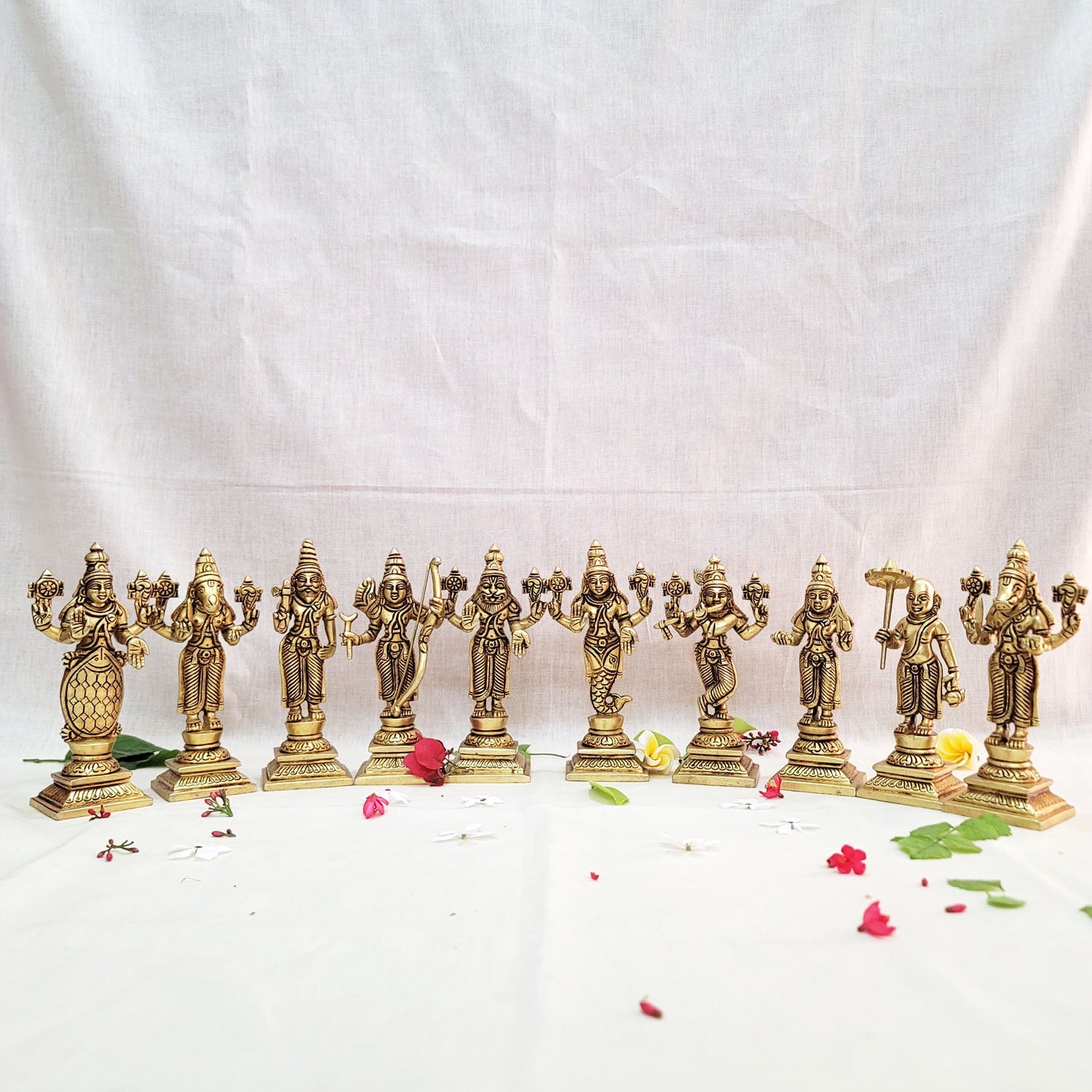 Brass Vishnu Dashavtar