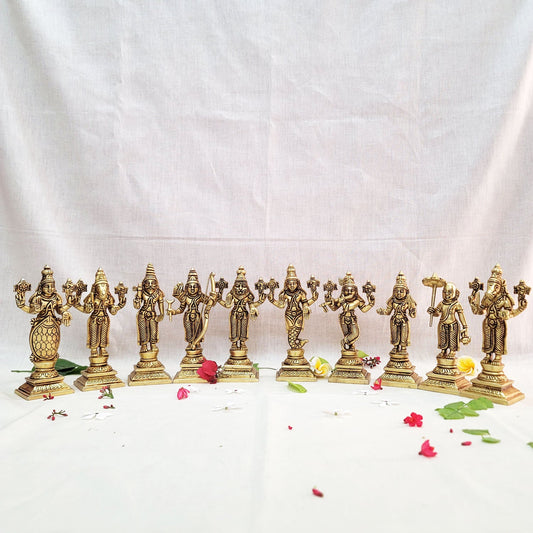 Brass Vishnu Dashavtar