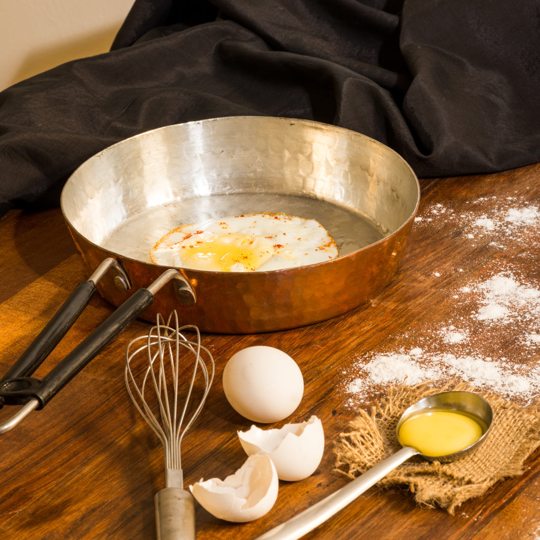 sama homes copper frypan frying pan