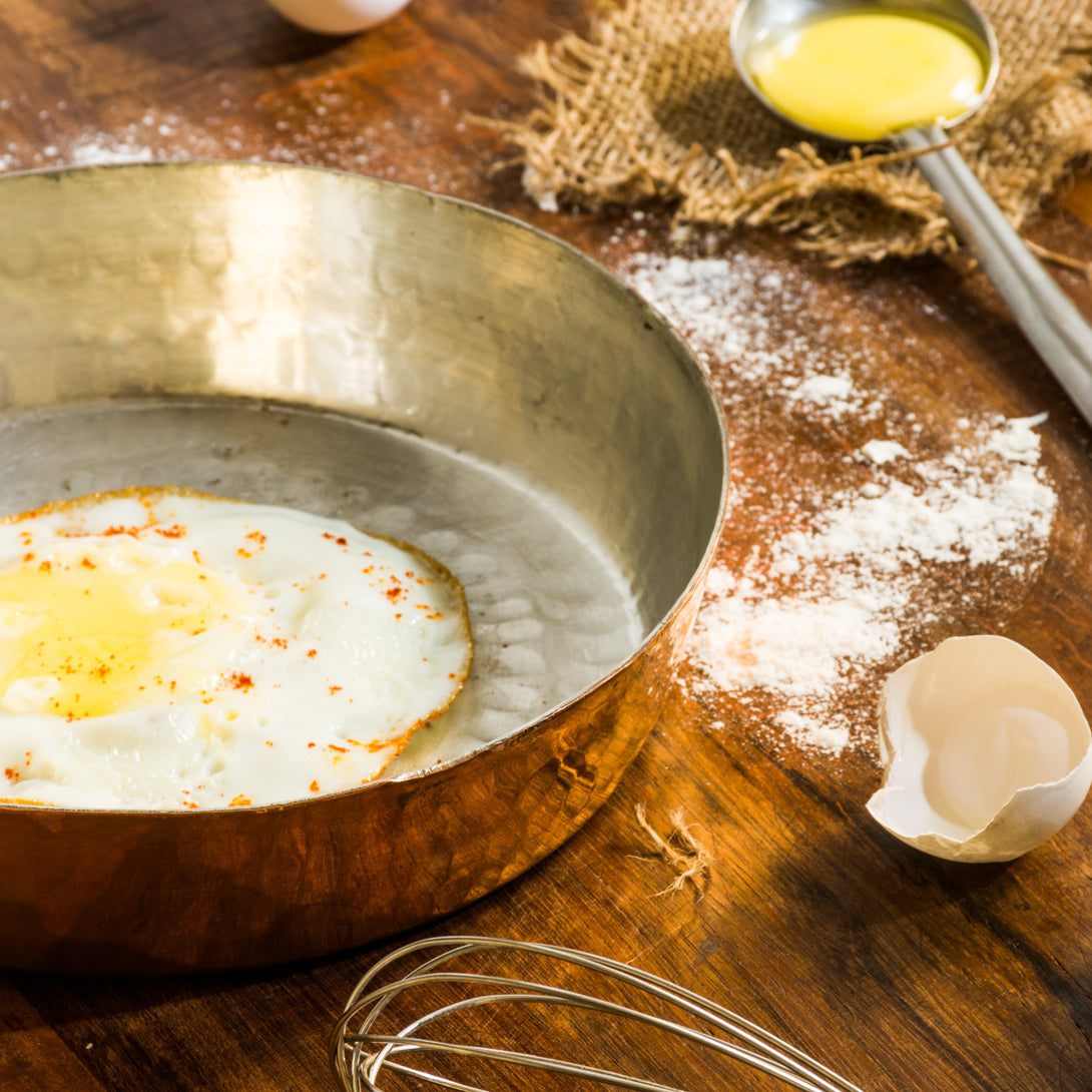 sama homes copper frypan frying pan