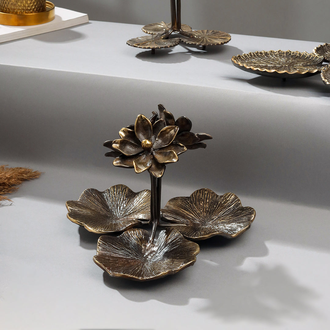 Brass Decorative Urli With Tree Showpiece