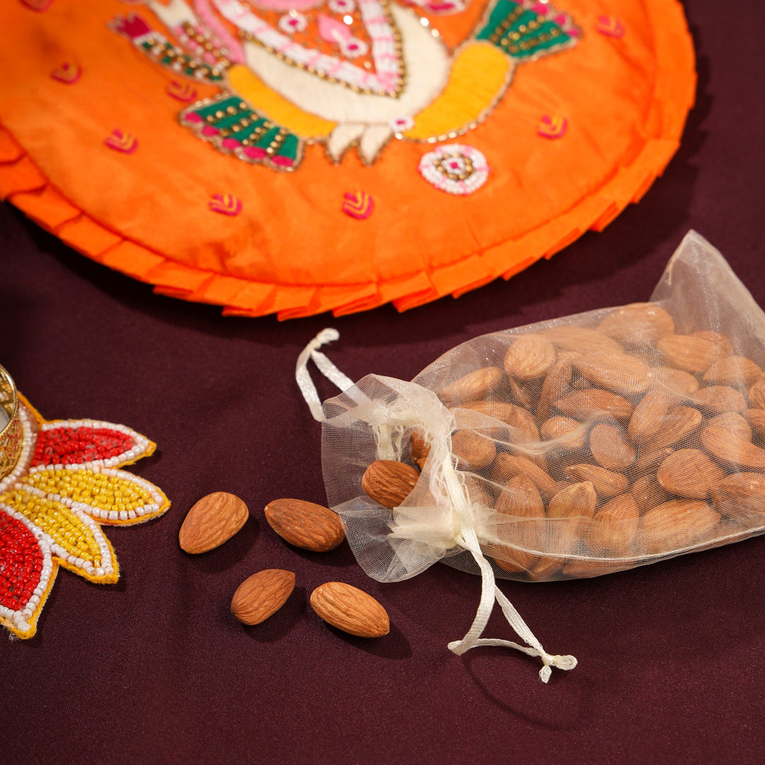 Brass Diya Ganesha Festive Potli/Hamper