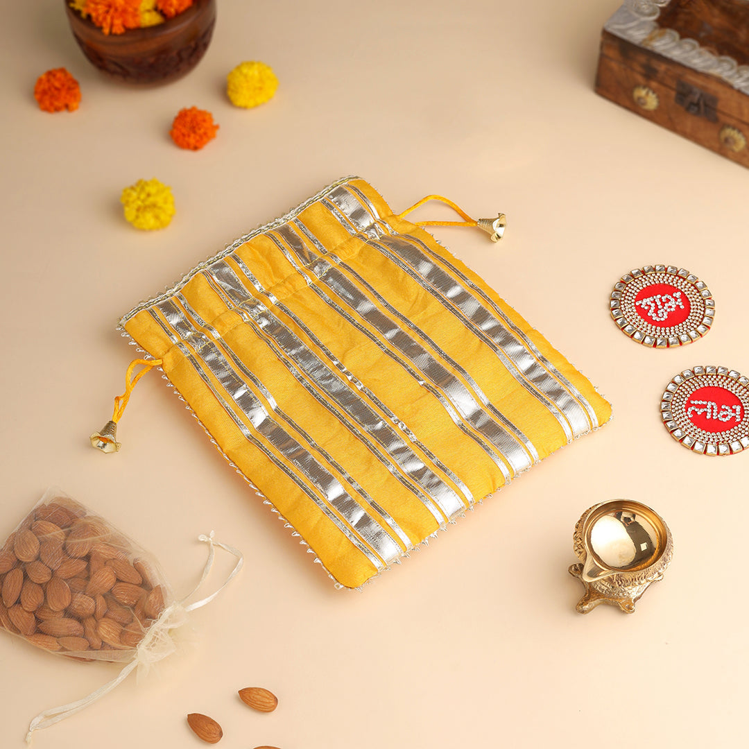 Brass Diya Festive Potli/Hamper