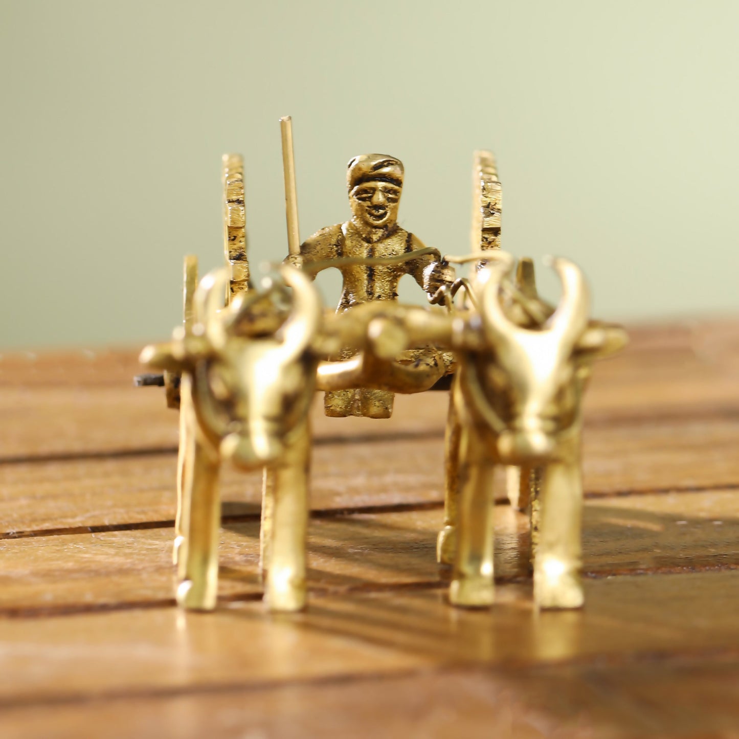 Brass Double Bullock Cart (2 Inch)