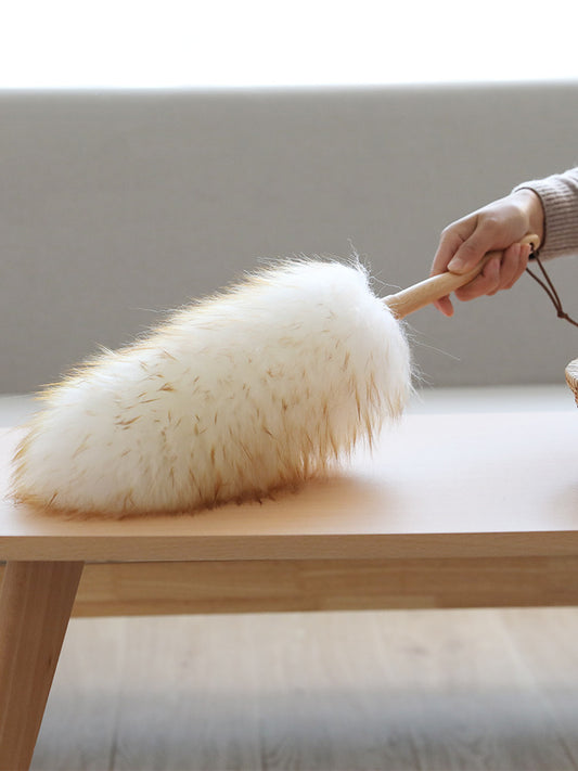 Feather Household Dust Removal Artifact Wool Electrostatic Dust-absorbing Duster For Car