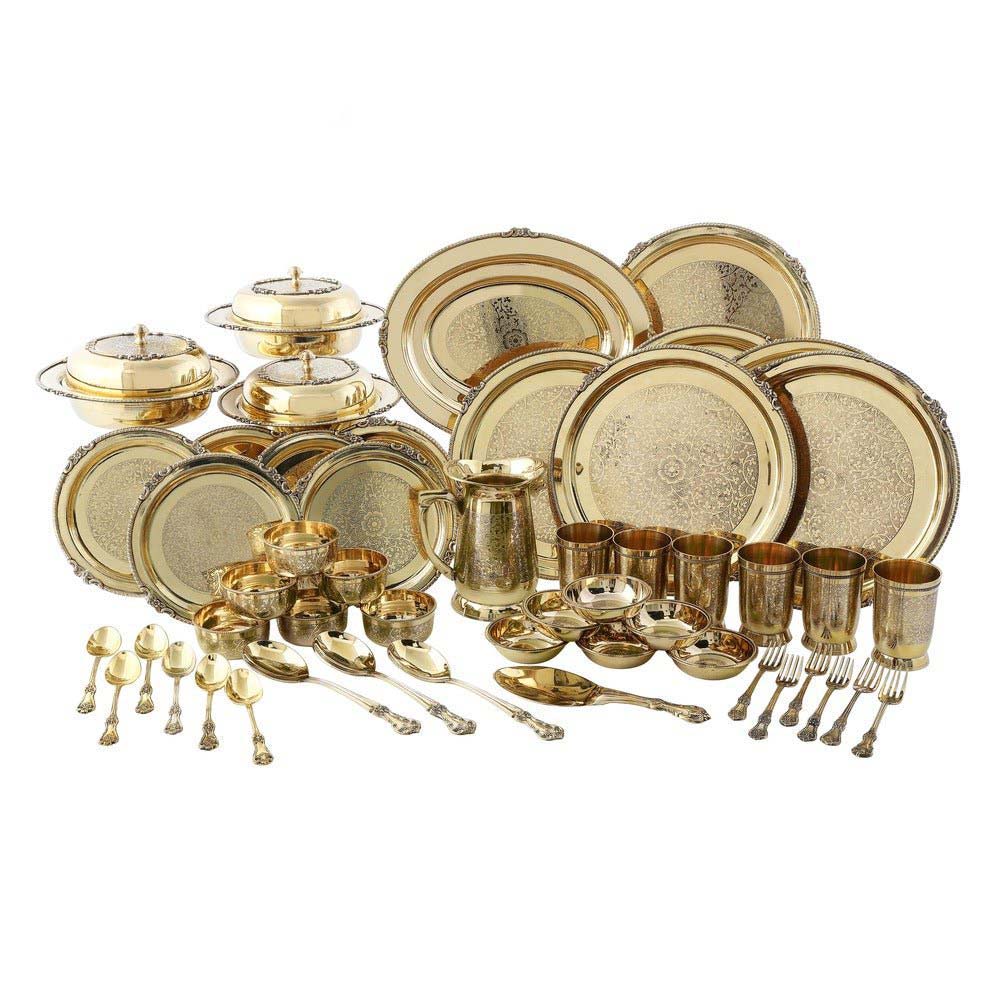 SAMA Homes - 51 piece etched dinner set