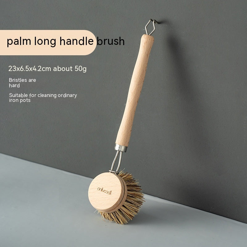 Long Handle Kitchen Can Be Brush Replacement Head Horse Hair Dish Brush