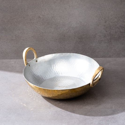 sama homes flat base brass kadahi