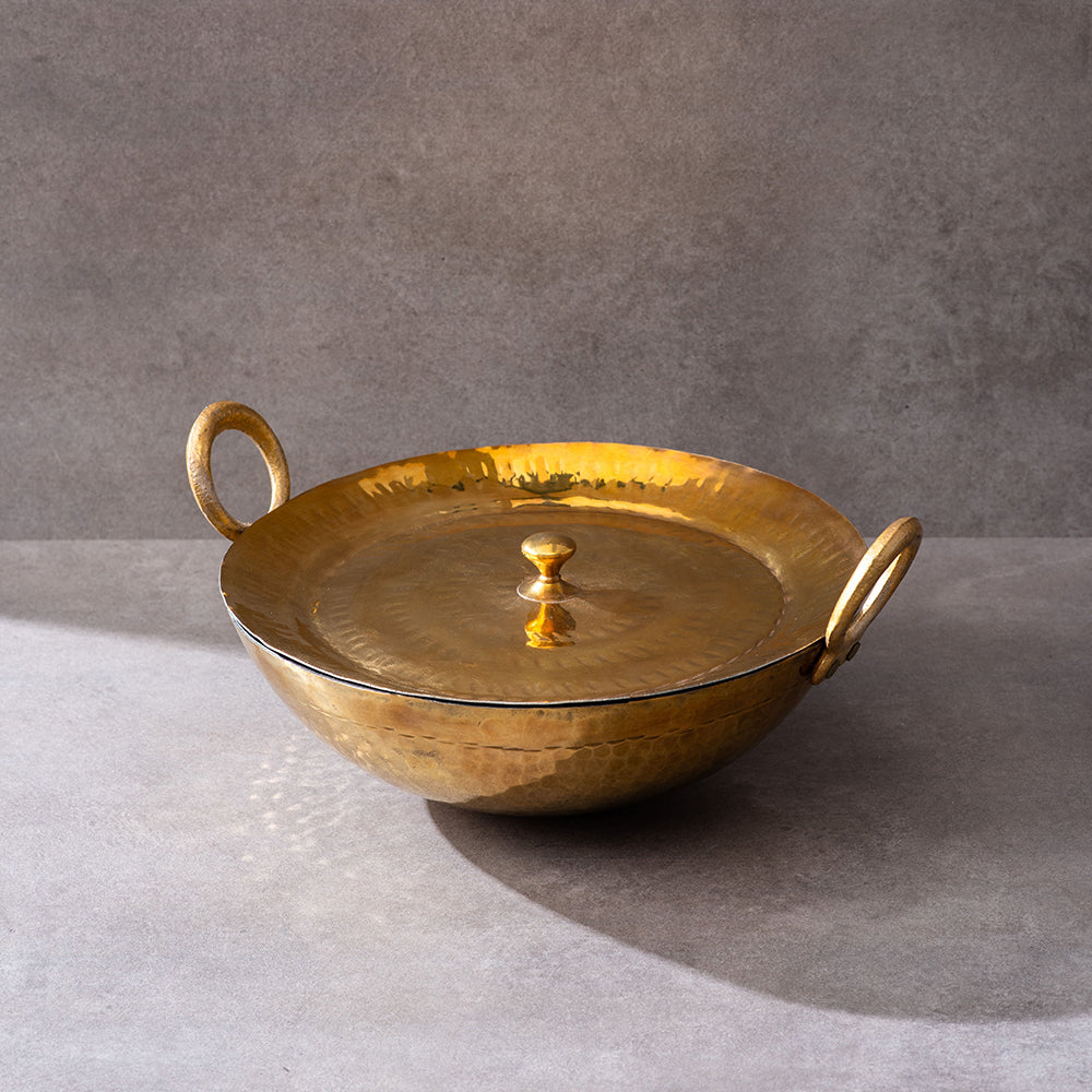 sama homes flat base brass kadahi