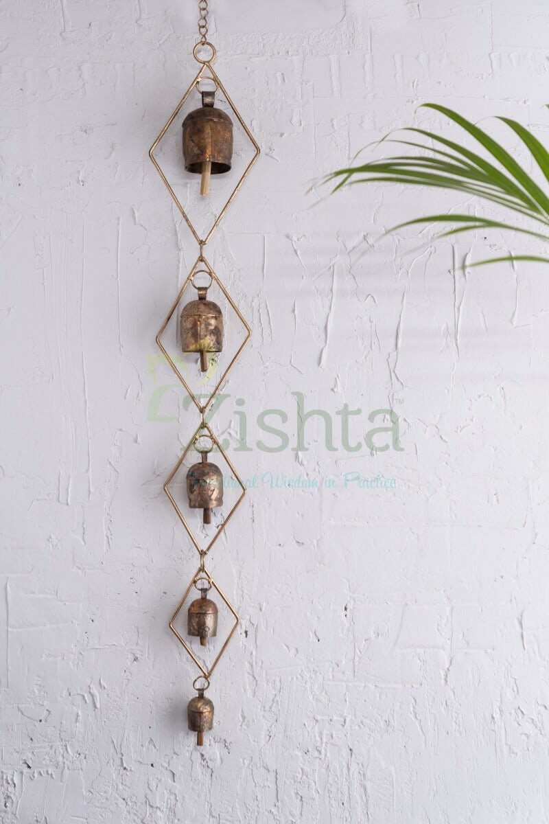 Copper Coated Iron Chimes - Chokdi set