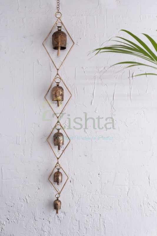Copper Coated Iron Chimes - Chokdi set