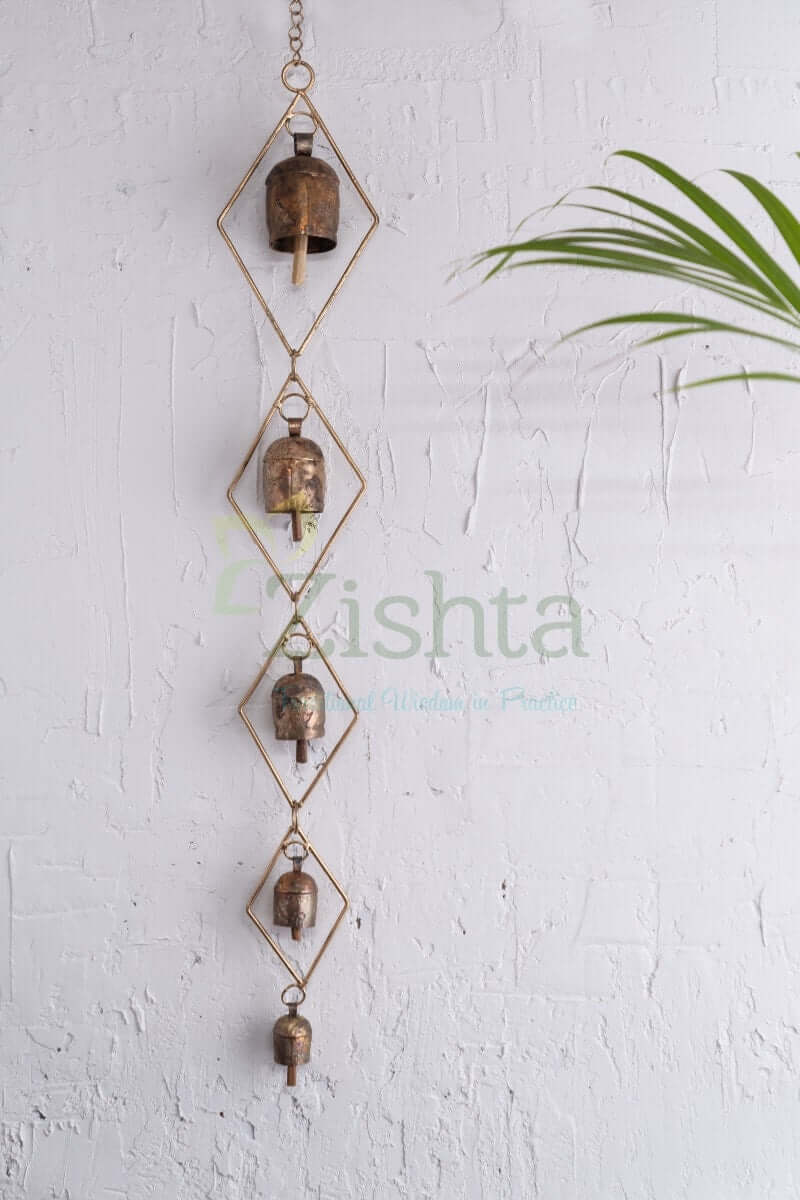 Copper Coated Iron Chimes - Chokdi set