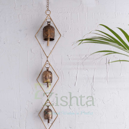 Copper Coated Iron Chimes - Chokdi set