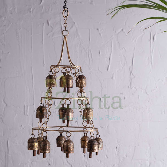 Copper Coated Iron Chimes- Jhumar 16