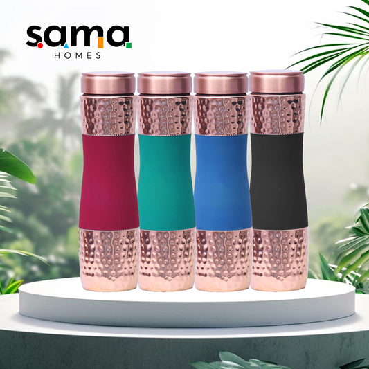 Copper Water Bottle set of 4