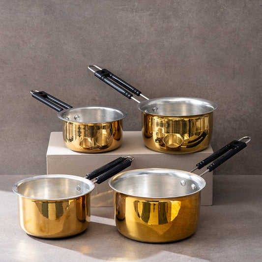 sama homes brass saucepan