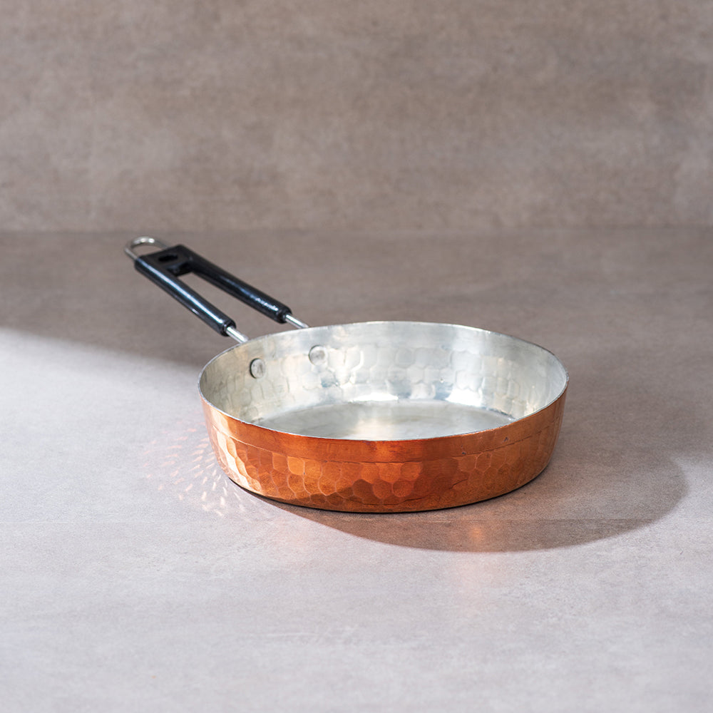 sama homes copper frypan frying pan