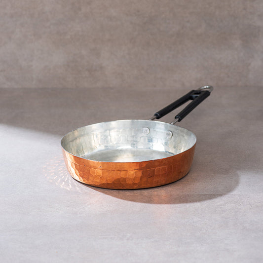 sama homes copper frypan frying pan