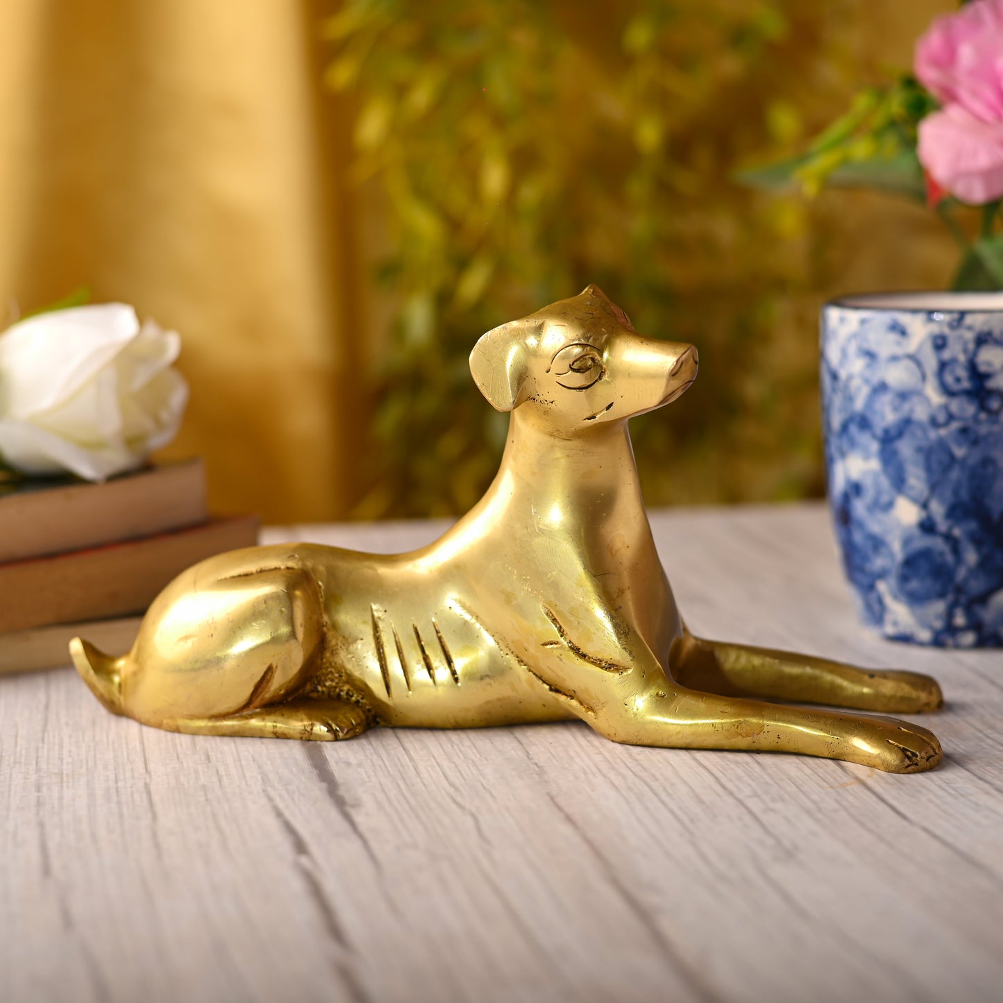 Brass Dog Statue (5.3 INCH)