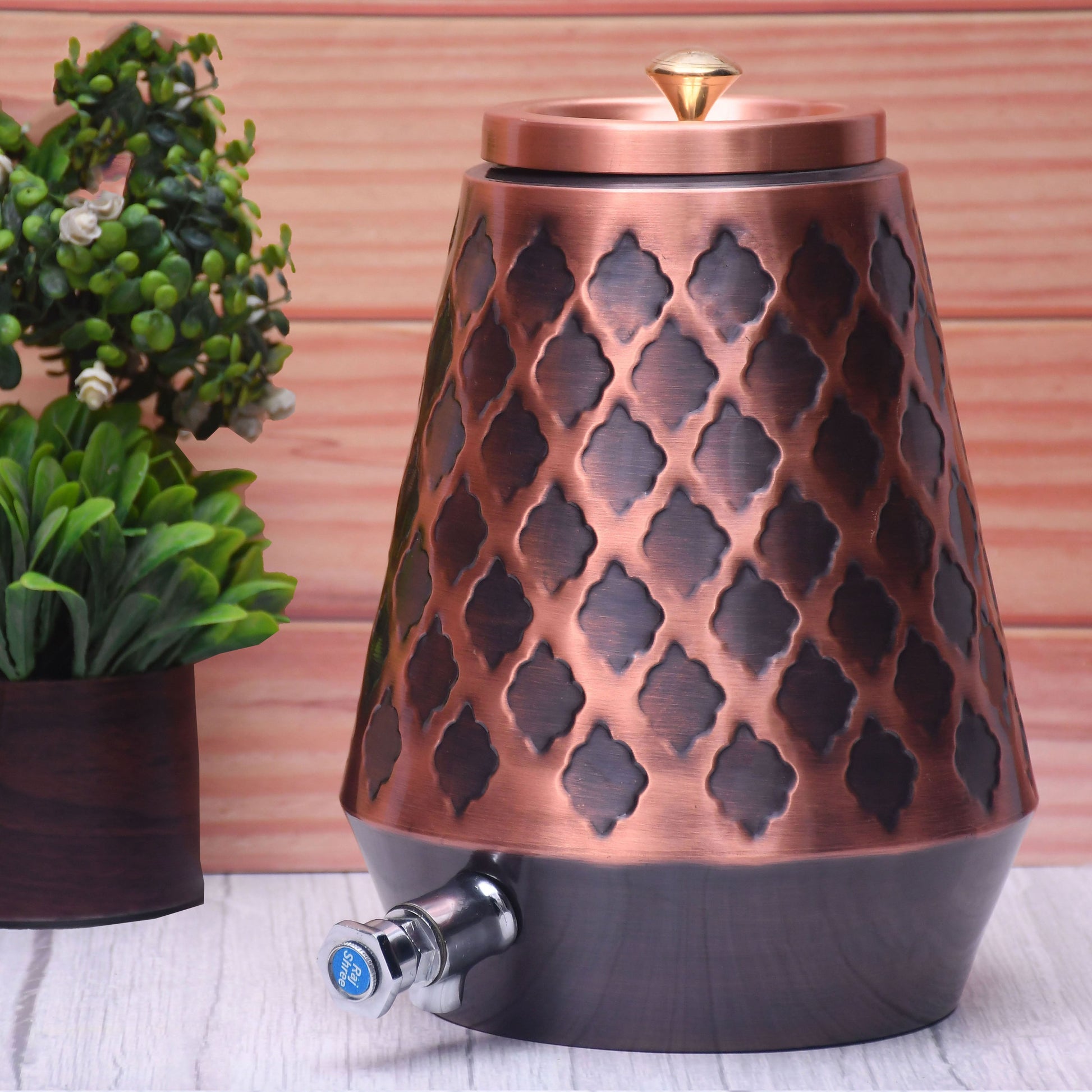 SAMA Homes - pure copper conical antique kangura designed capacity 8000 ml