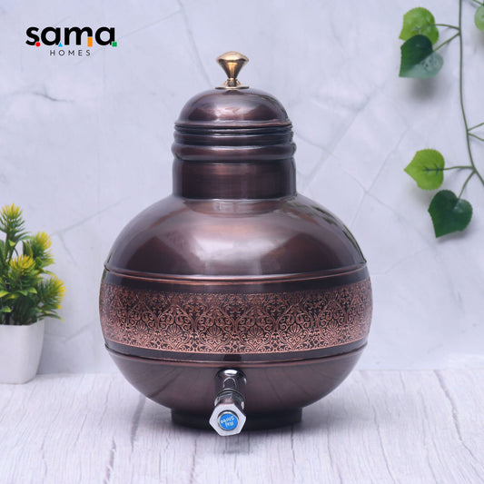 SAMA Homes - pure copper antique ghada pot water dispenser capacity 5000ml
