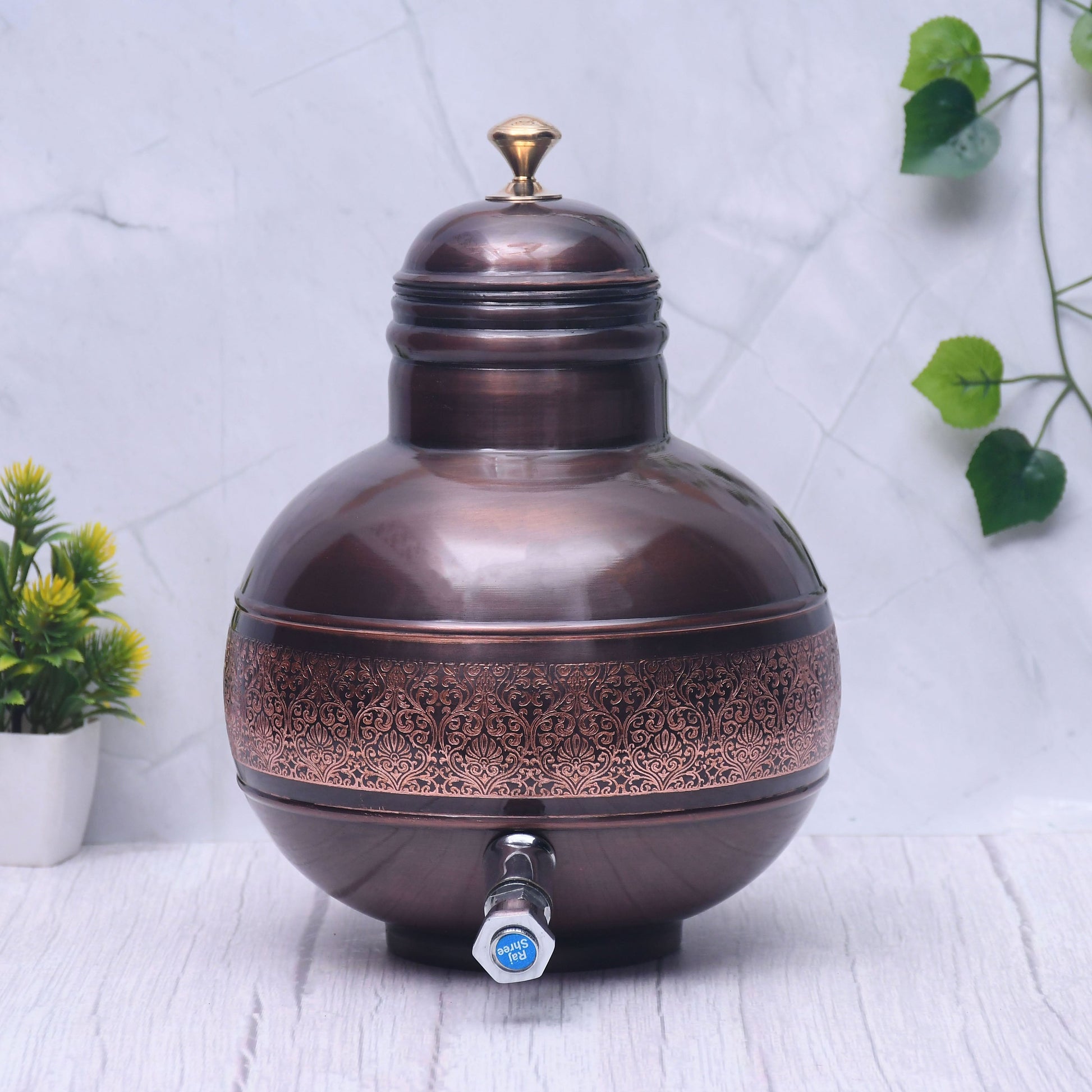 SAMA Homes - pure copper antique ghada pot water dispenser capacity 5000ml