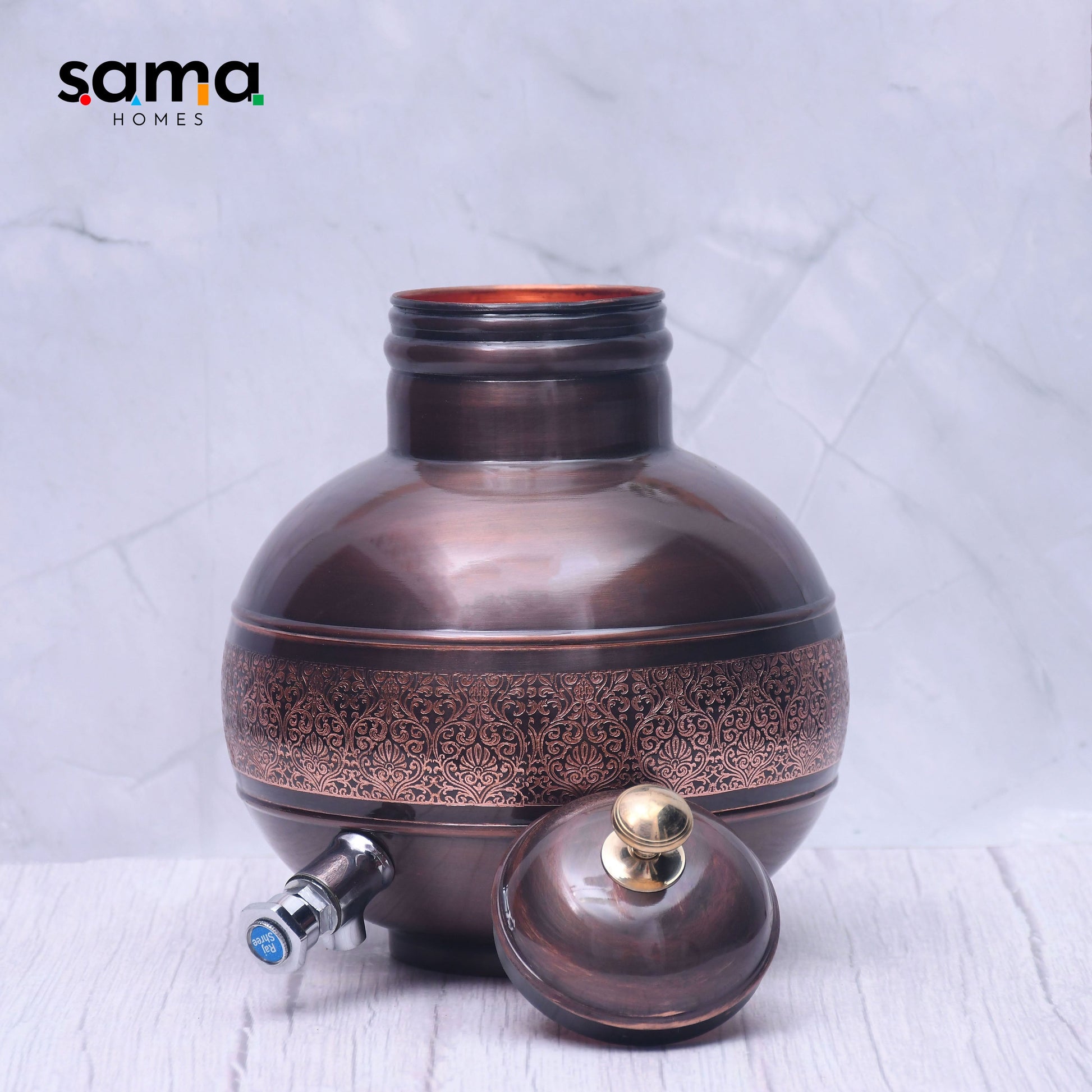 SAMA Homes - pure copper antique ghada pot water dispenser capacity 5000ml