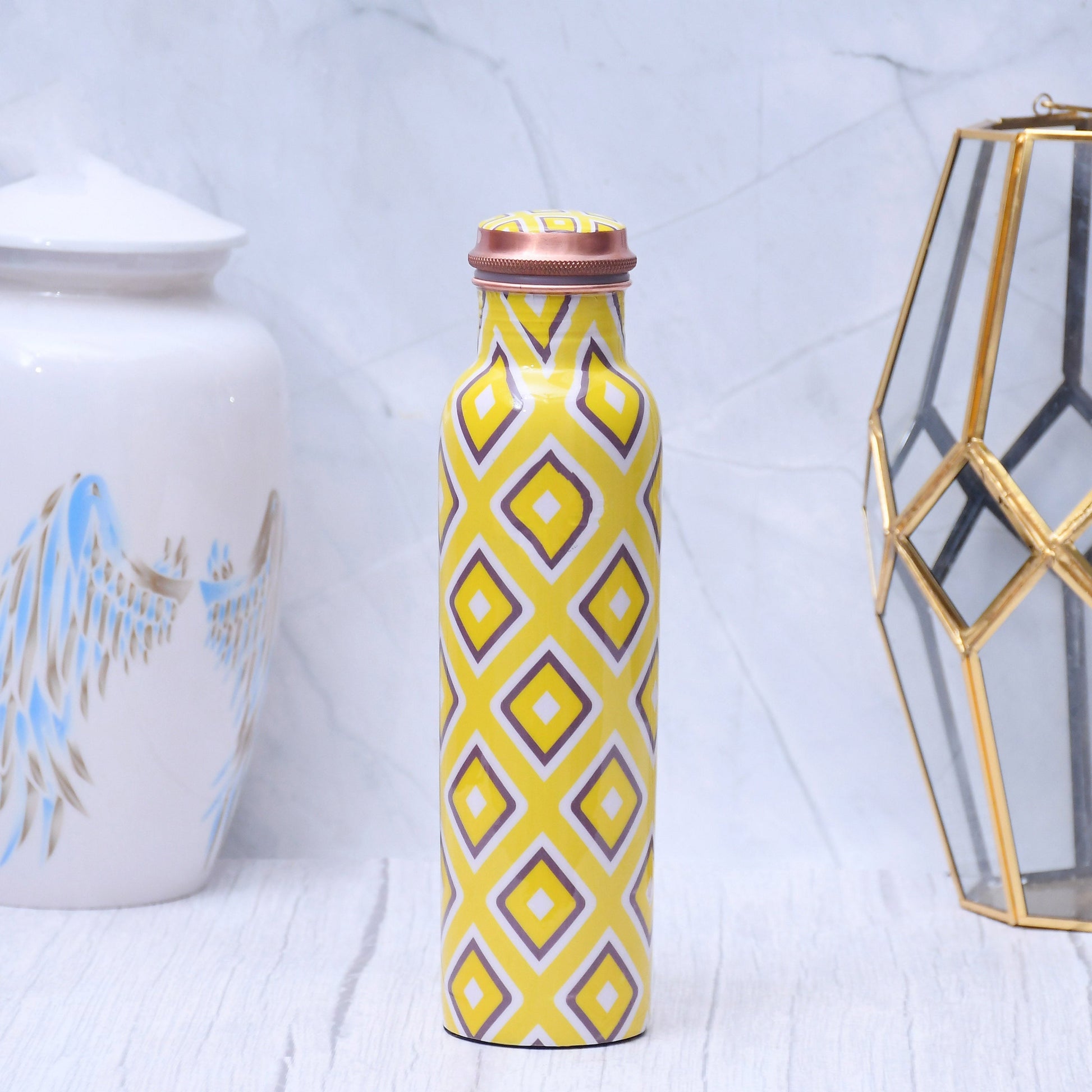 SAMA Homes - exclusive neon design printed copper water bottle leak proof