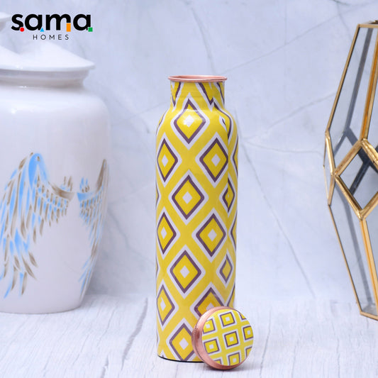 SAMA Homes - exclusive neon design printed copper water bottle leak proof