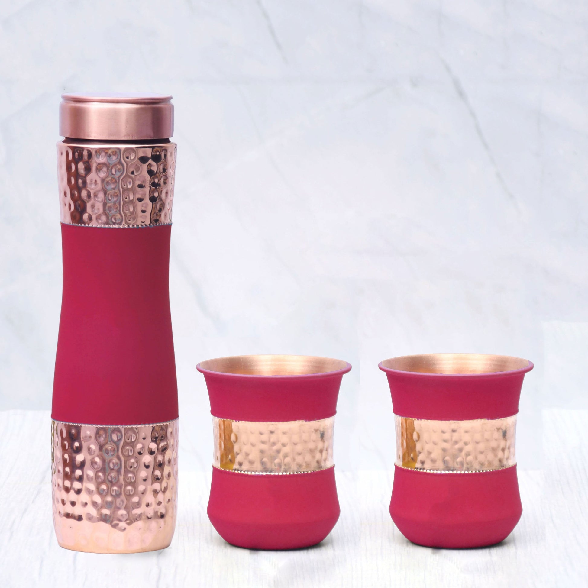 Copper Water Bottle with set or 3