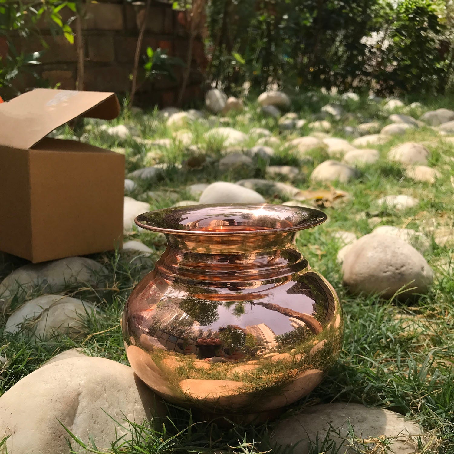 Antique Design Copper Lota