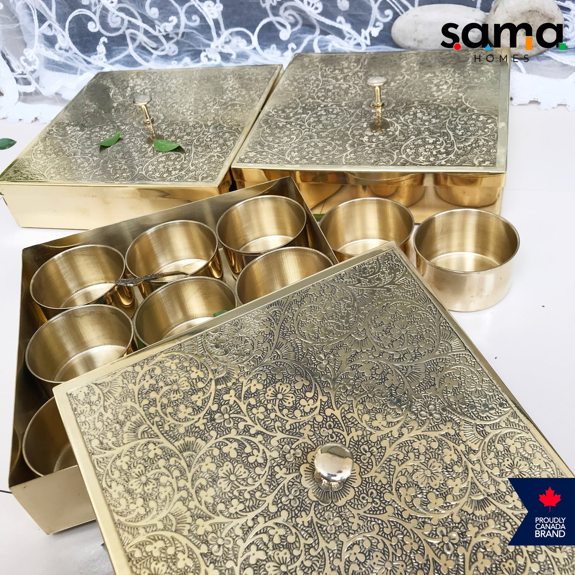 Spice Box Square Shape