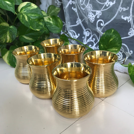 Traditional handcrafted brass drinkware for gifting and home decor.