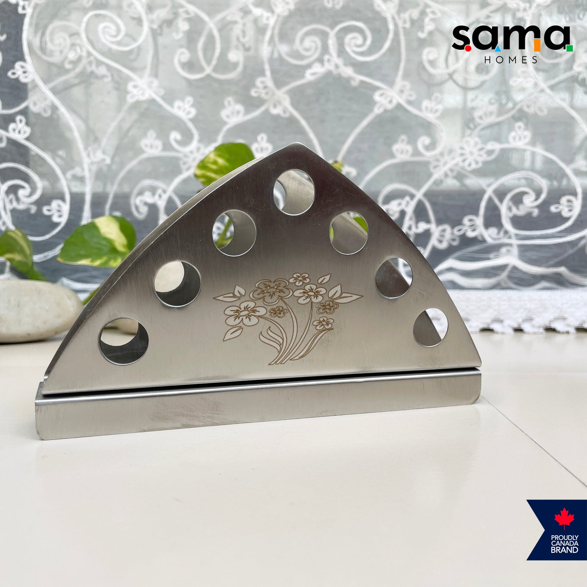 stainless steel tissue dispenser, space saving steel tissue dispenser , Laser design tissue holder