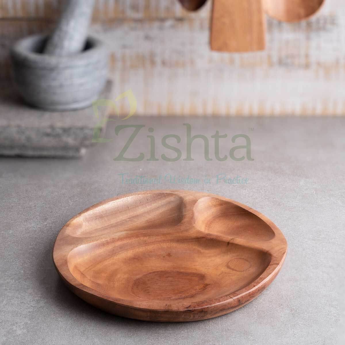 Neem Wood Dinner Plate: Kids Plate