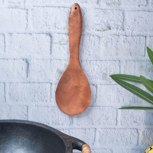 Neem Wood Ladle-Rice Ladle (Round)