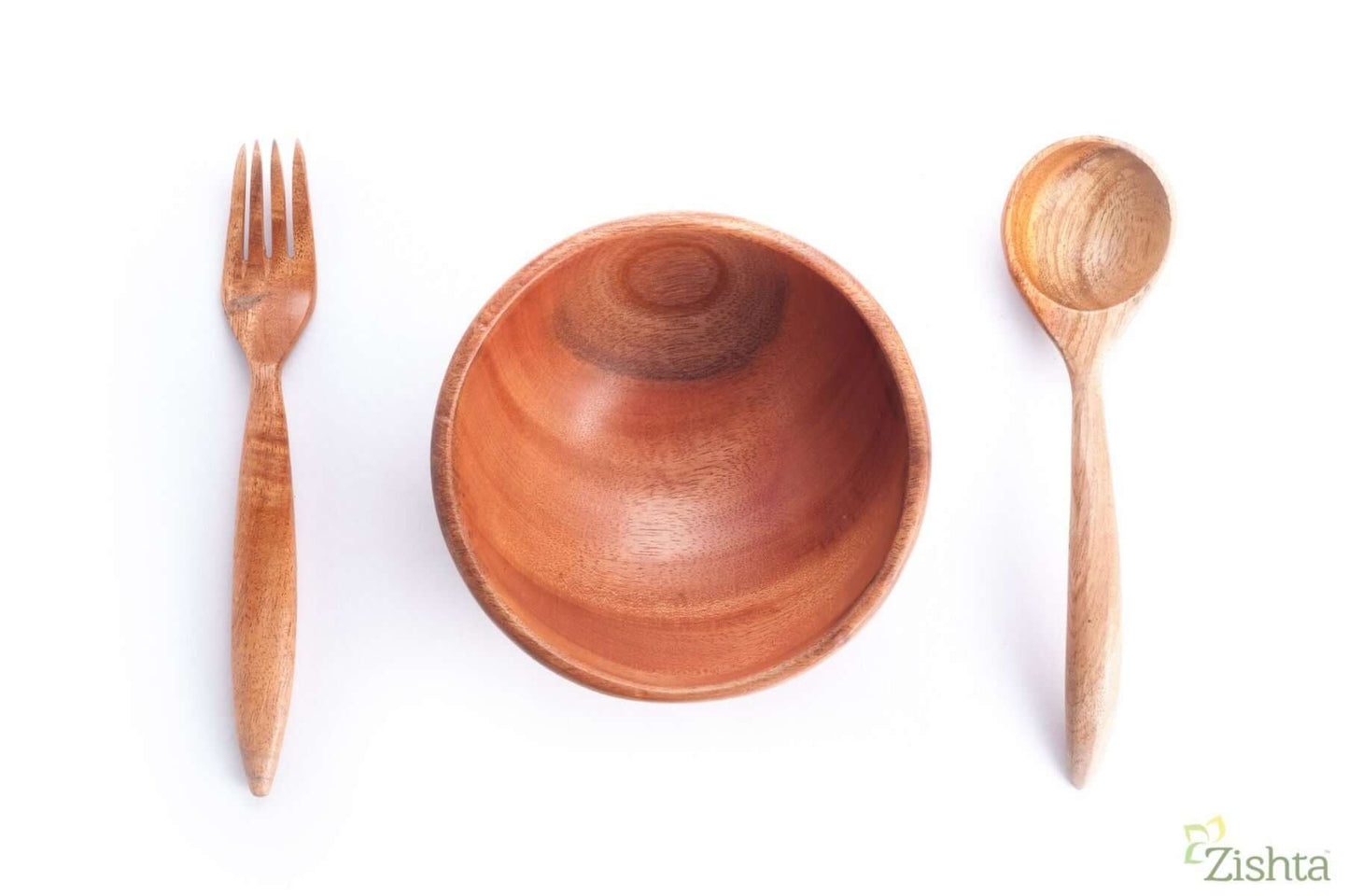 Neem Wood Soup Bowl (Set of 2)