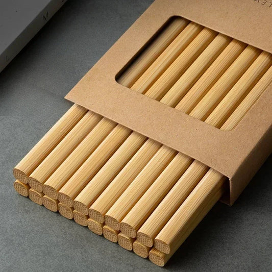 5/10 Pairs Chinese Bamboo Chopsticks,Unpainted, Wax Free, Mold Proof, Anti Slip,Japanese Kitchen Utensils Bamboo Chopsticks Set