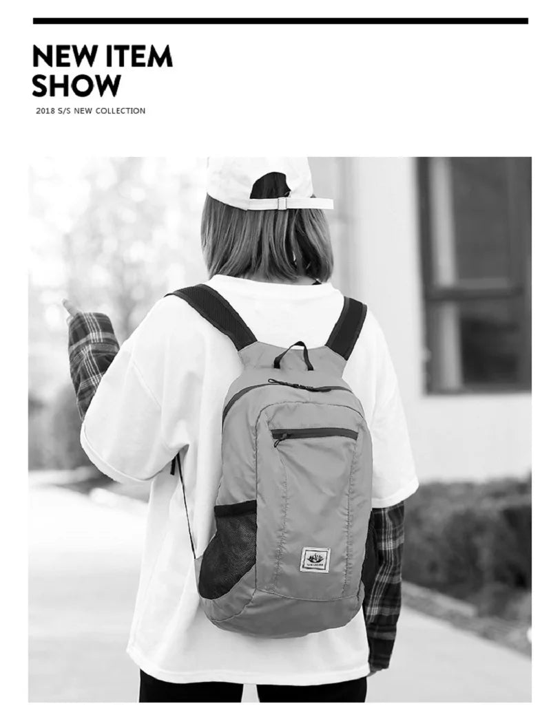 20L Ultralight Foldable Backpack – Waterproof, Lightweight Travel & Hiking Bag for Men & Women