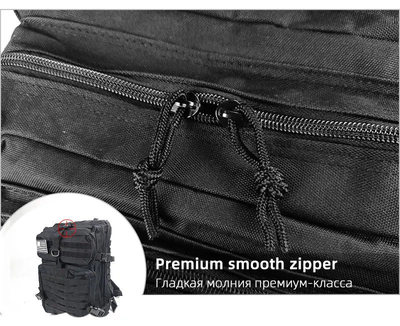 Large Capacity Waterproof Tactical Backpack for Men, 3P Softback, Outdoor Bug Rucksack, Hiking, Camping, Hunting Bags, 50L