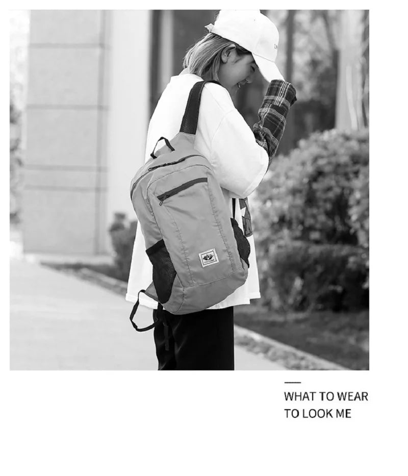 20L Ultralight Foldable Backpack – Waterproof, Lightweight Travel & Hiking Bag for Men & Women
