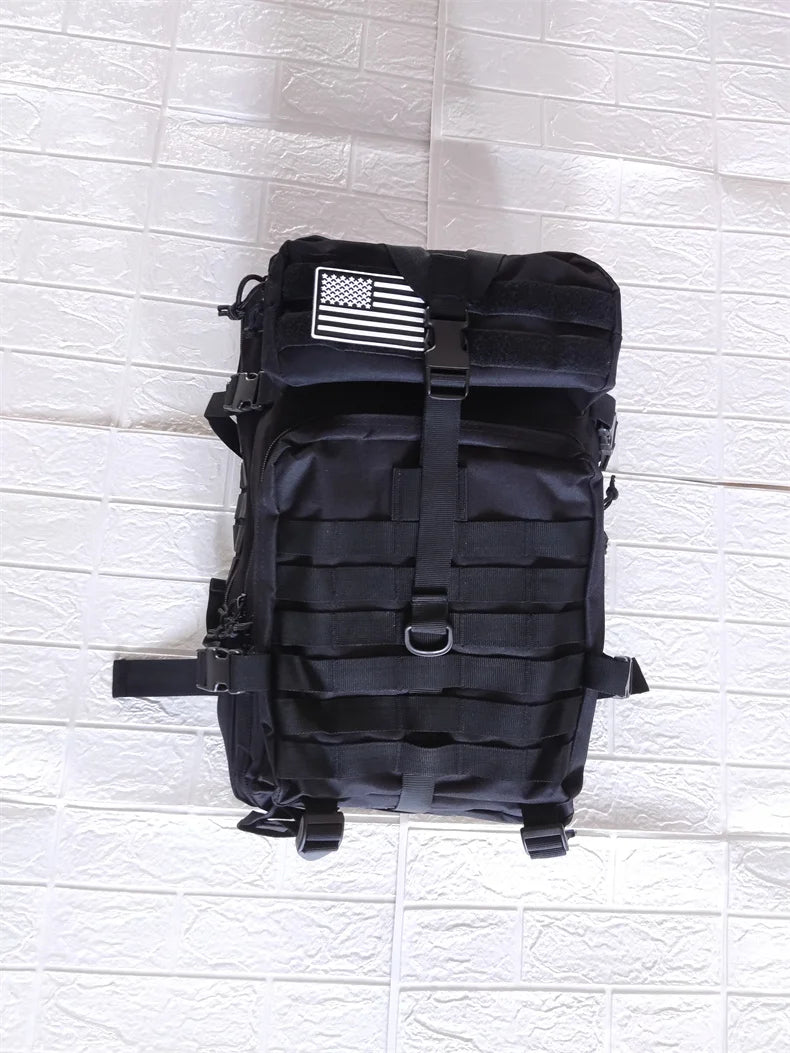Large Capacity Waterproof Tactical Backpack for Men, 3P Softback, Outdoor Bug Rucksack, Hiking, Camping, Hunting Bags, 50L