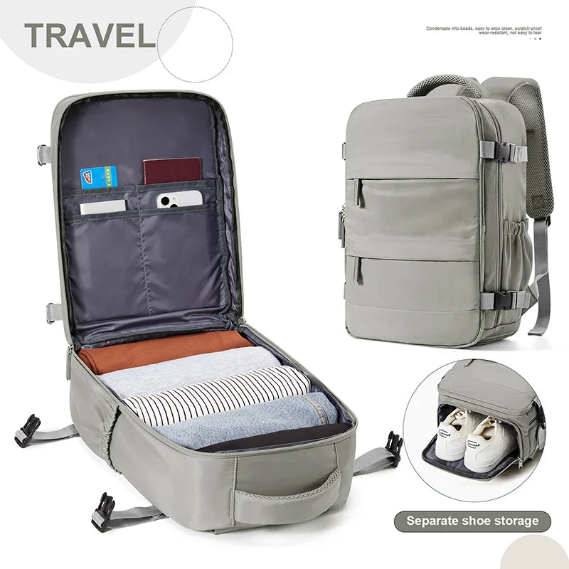Travel Backpack 42x18x29 cm – Cabin Hand Luggage, Laptop & Leisure Bag for Men & Women | Lightweight Mochila para Viaje