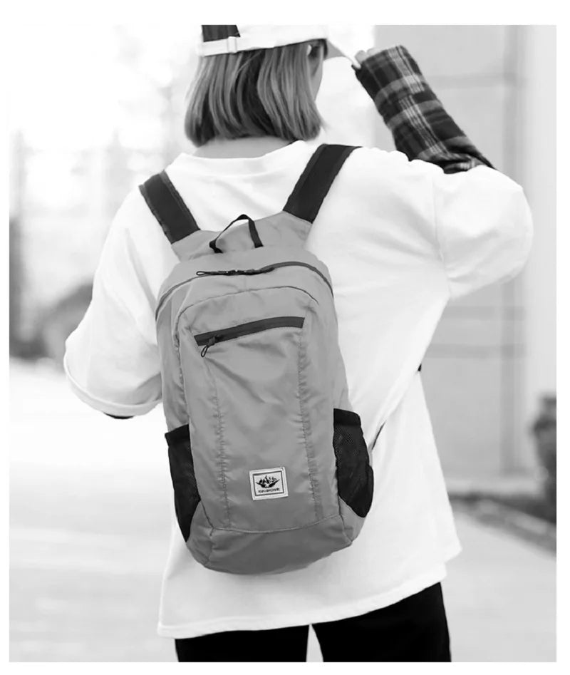 20L Ultralight Foldable Backpack – Waterproof, Lightweight Travel & Hiking Bag for Men & Women