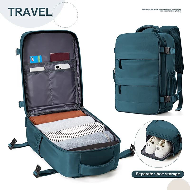 Travel Backpack 42x18x29 cm – Cabin Hand Luggage, Laptop & Leisure Bag for Men & Women | Lightweight Mochila para Viaje