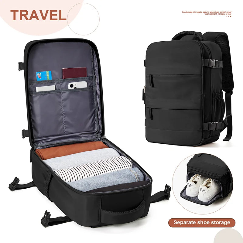 Travel Backpack 42x18x29 cm – Cabin Hand Luggage, Laptop & Leisure Bag for Men & Women | Lightweight Mochila para Viaje