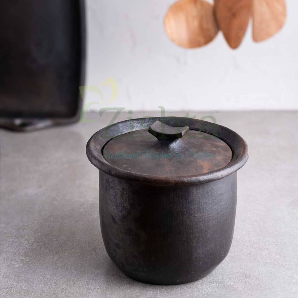 Tall Pot: Manipur Black Pottery Gravy Pot