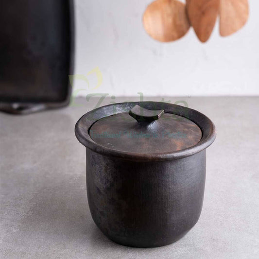 Tall Pot: Manipur Black Pottery Gravy Pot