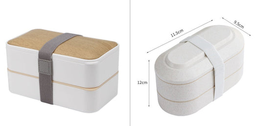 Double-Layer Insulated Lunch Box Lunch Box Student Lunch Box